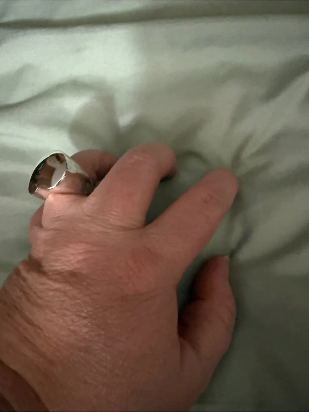Sterling Silver Puffy Heart Ring - Polished Silver Women’s Fashion Ring